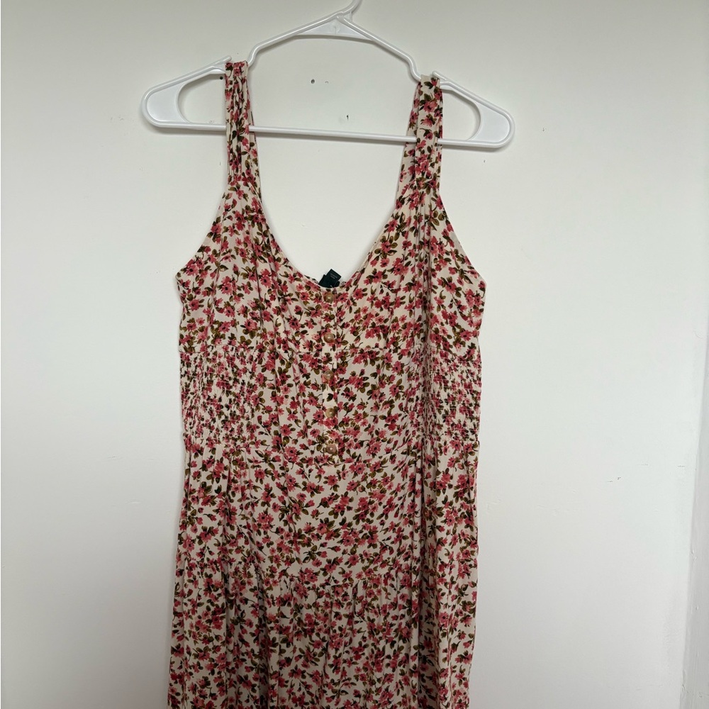 Wild Fable Red and White Sundress Sleeveless Midi